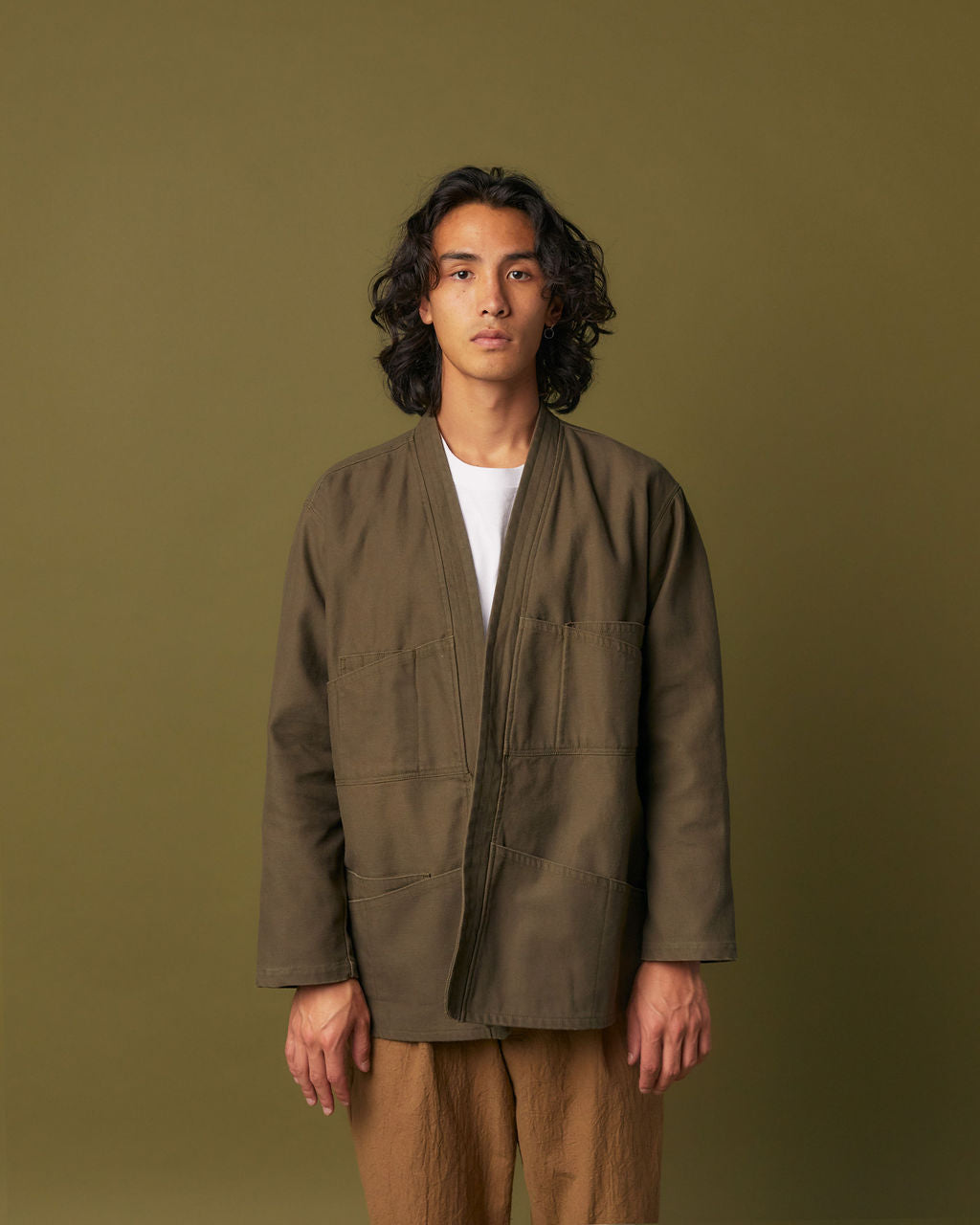 SAMPLE SALE: Noragi Jacket - Brushed Cotton - Olive