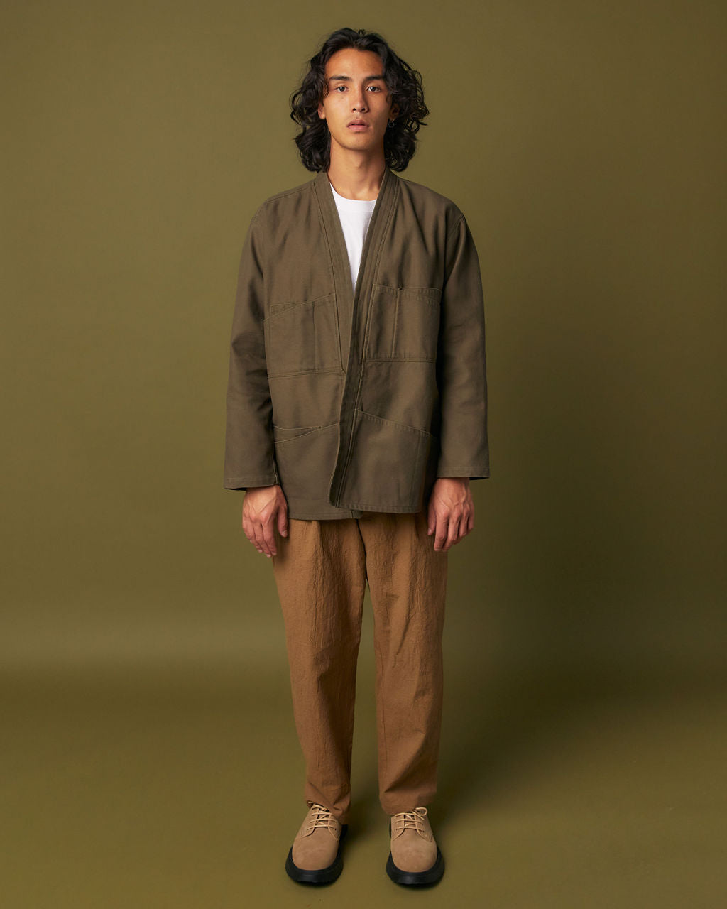 SAMPLE SALE: Noragi Jacket - Brushed Cotton - Olive