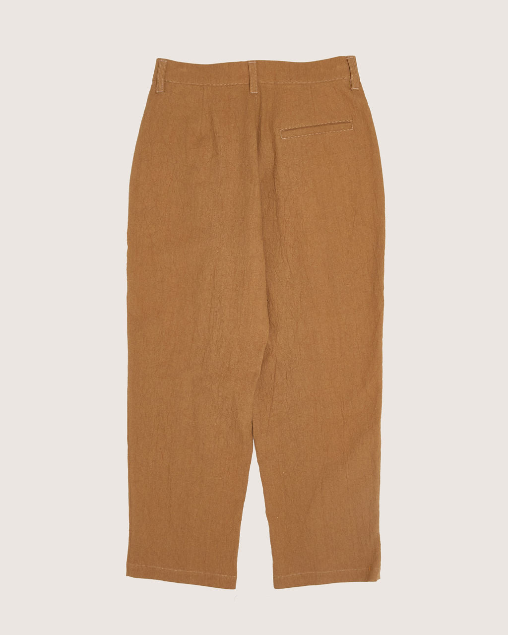 Pleated Trouser - Textured Earth