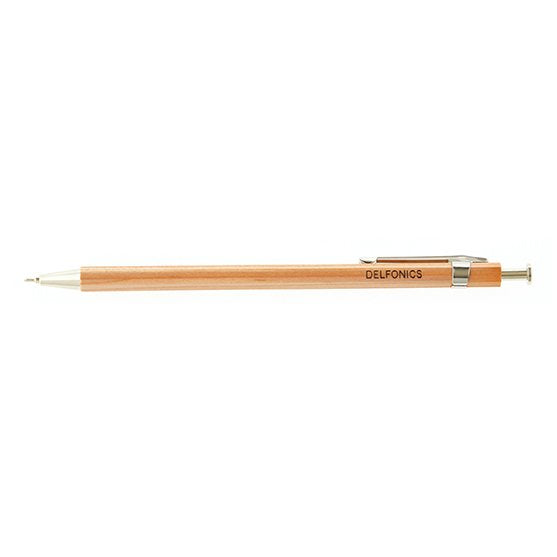 Delfonics - Wood Ball Pen - 6" Natural