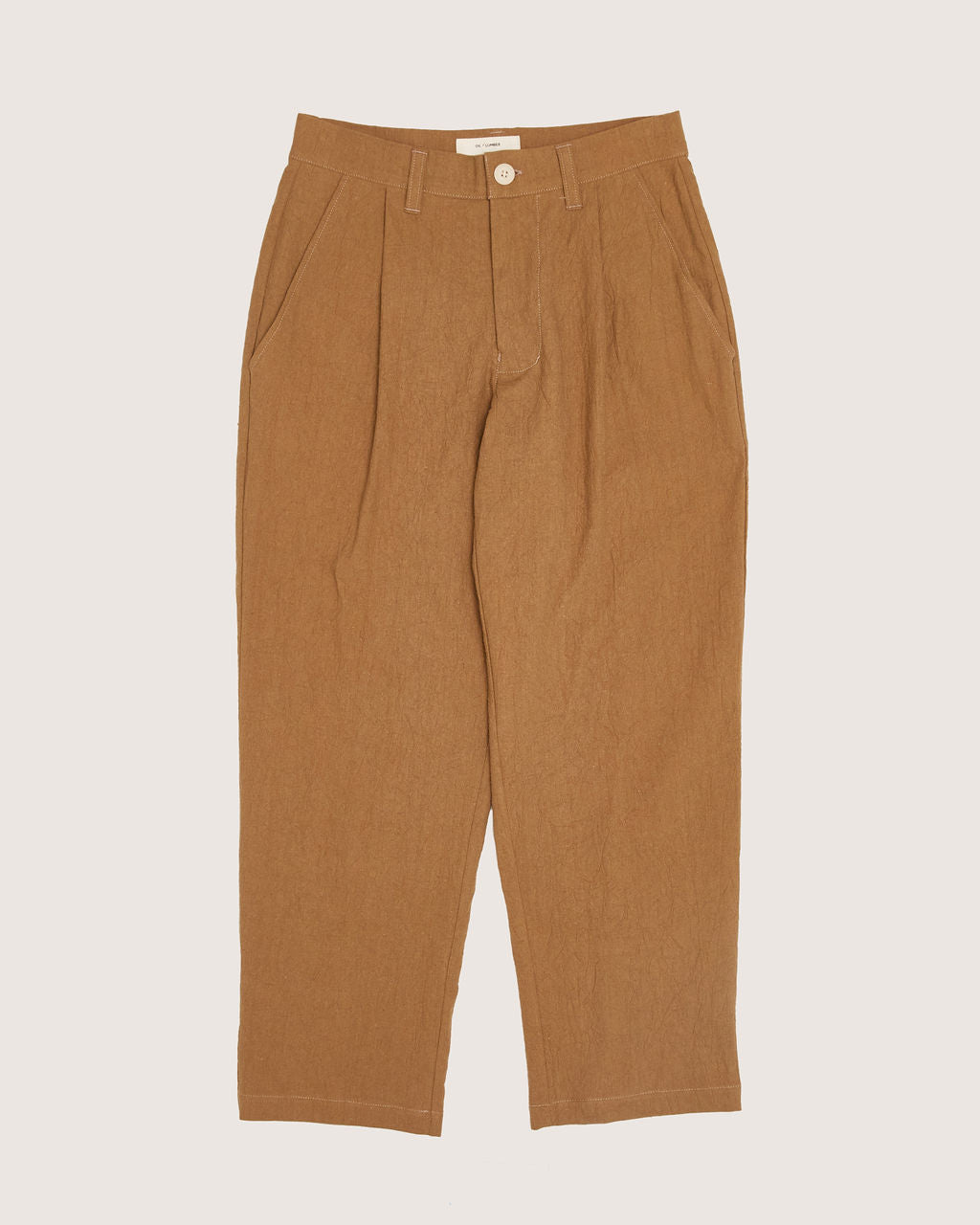 Pleated Trouser - Textured Earth