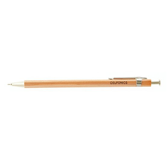 Delfonics - Wood Ball Pen - 6&quot; Natural