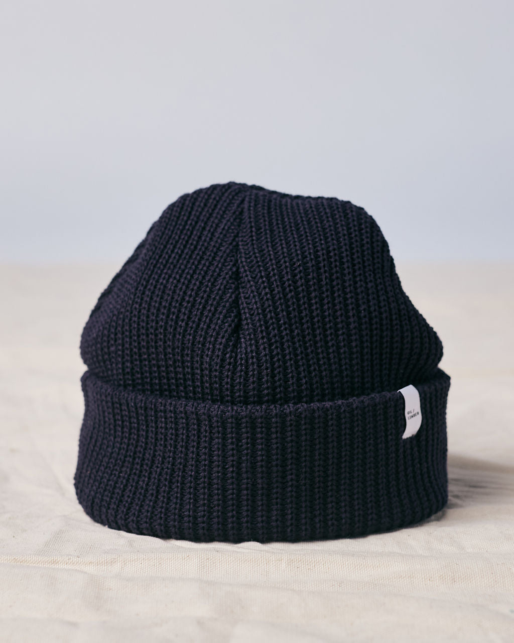 SAMPLE SALE: Cotton Knit Beanie - Navy